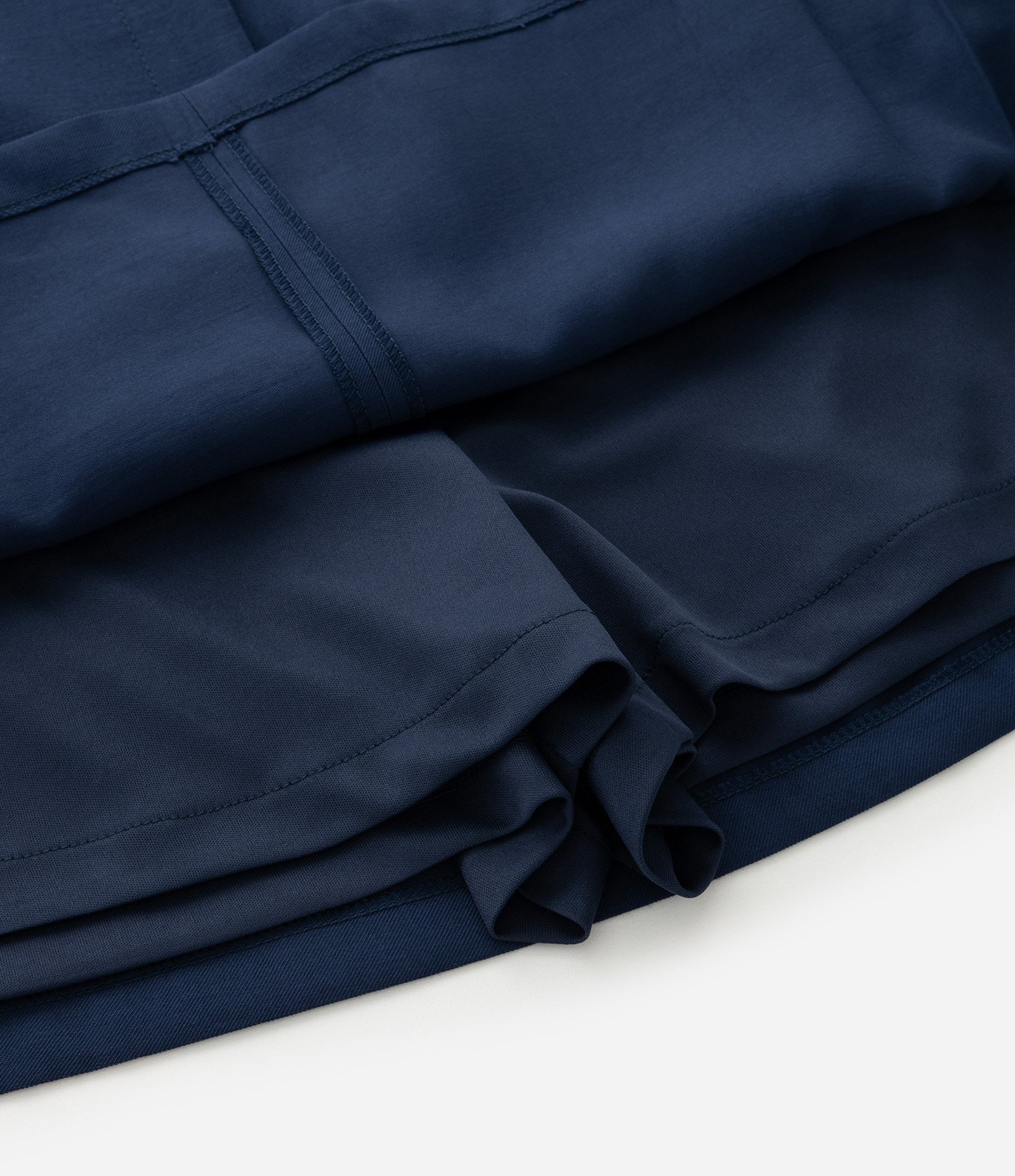 Short Saia Alfaiatado Curve & Plus Size Azul 8