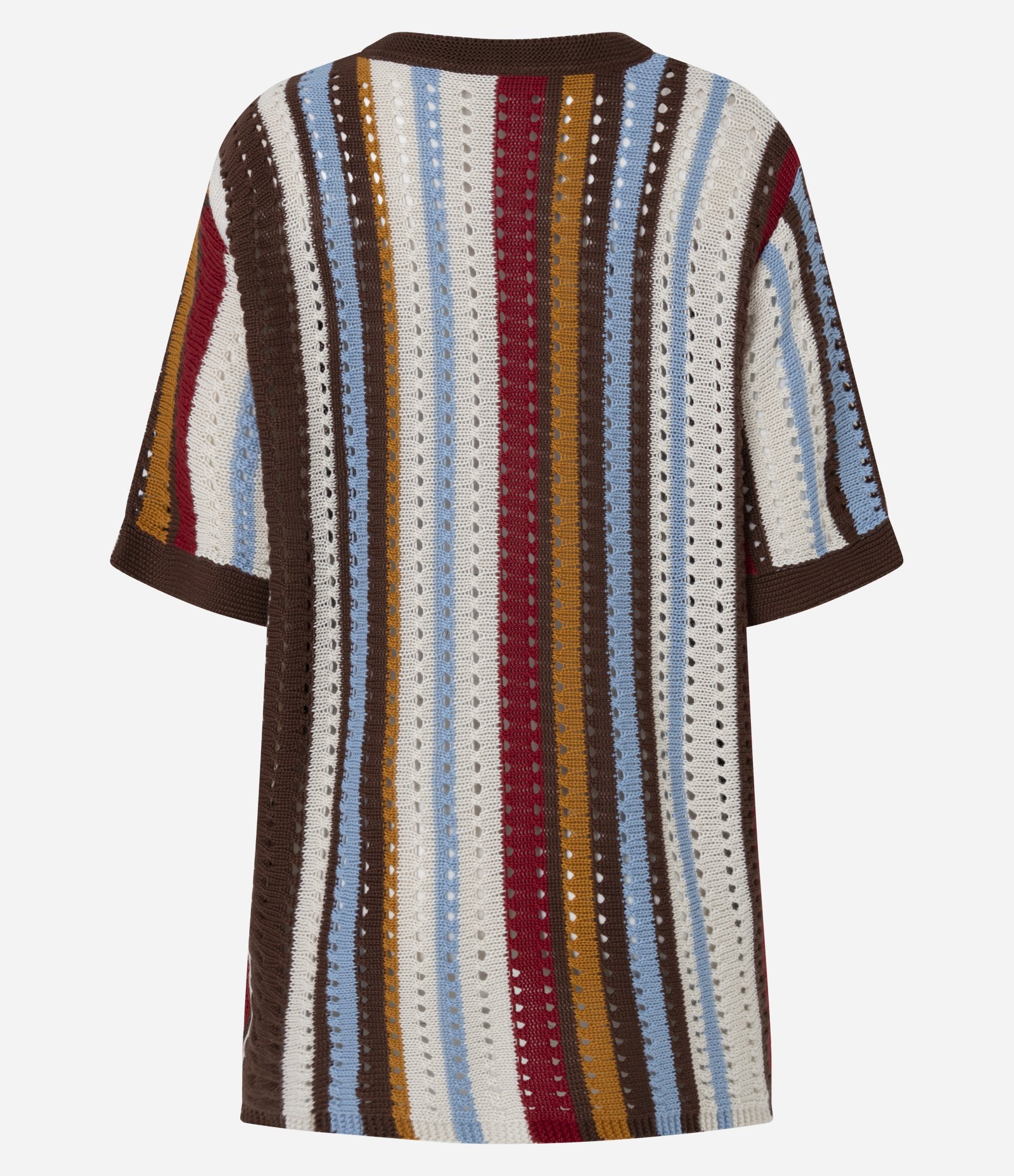 Blusa em Tricô com Listras Variadas Multicores 11