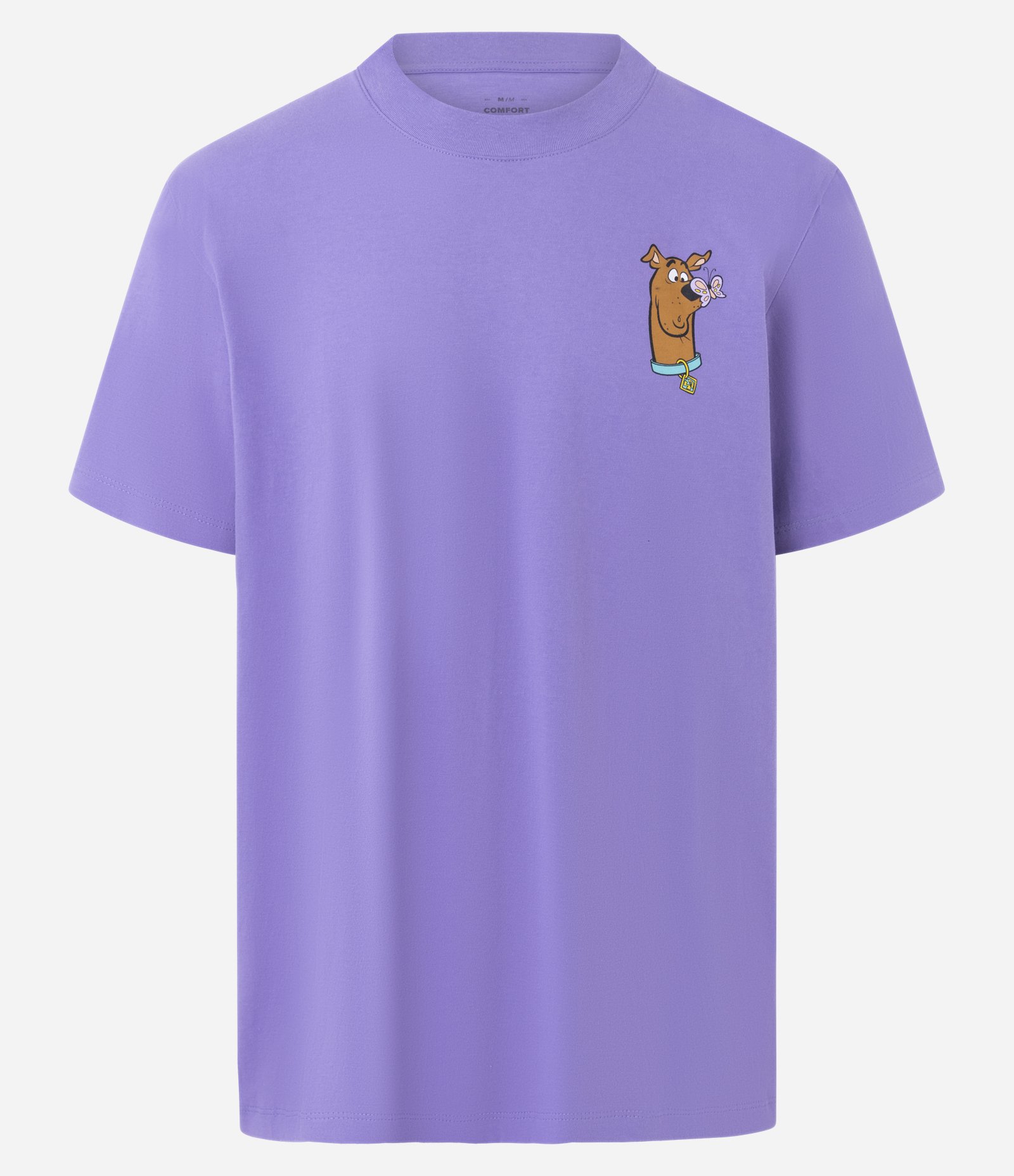 Camiseta Comfort em Meia Malha com Estampa Scooby Doo Lilás 5