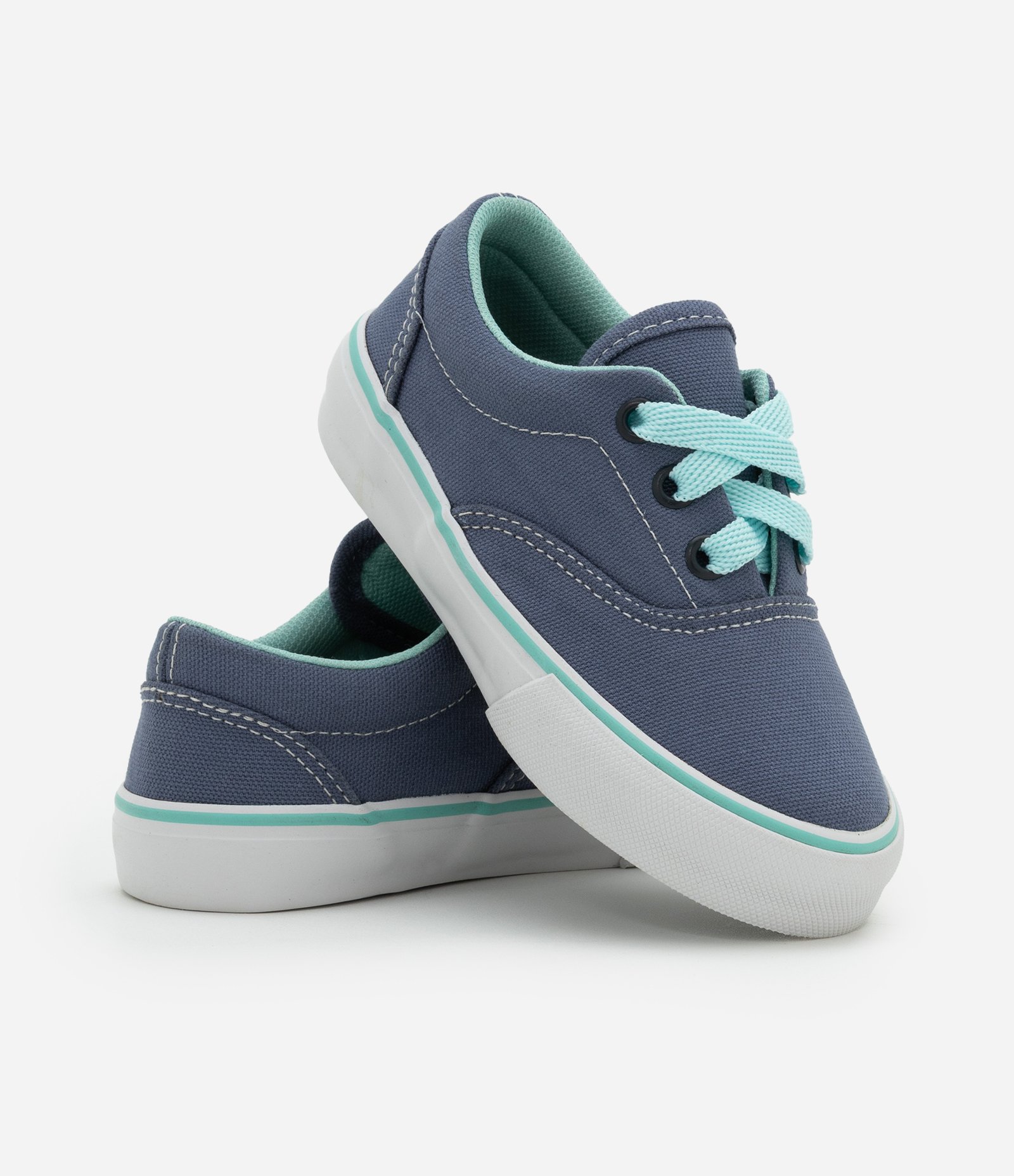 Tênis Infantil com Recortes e Pespontos - Tam 20 ao 27 Azul 6