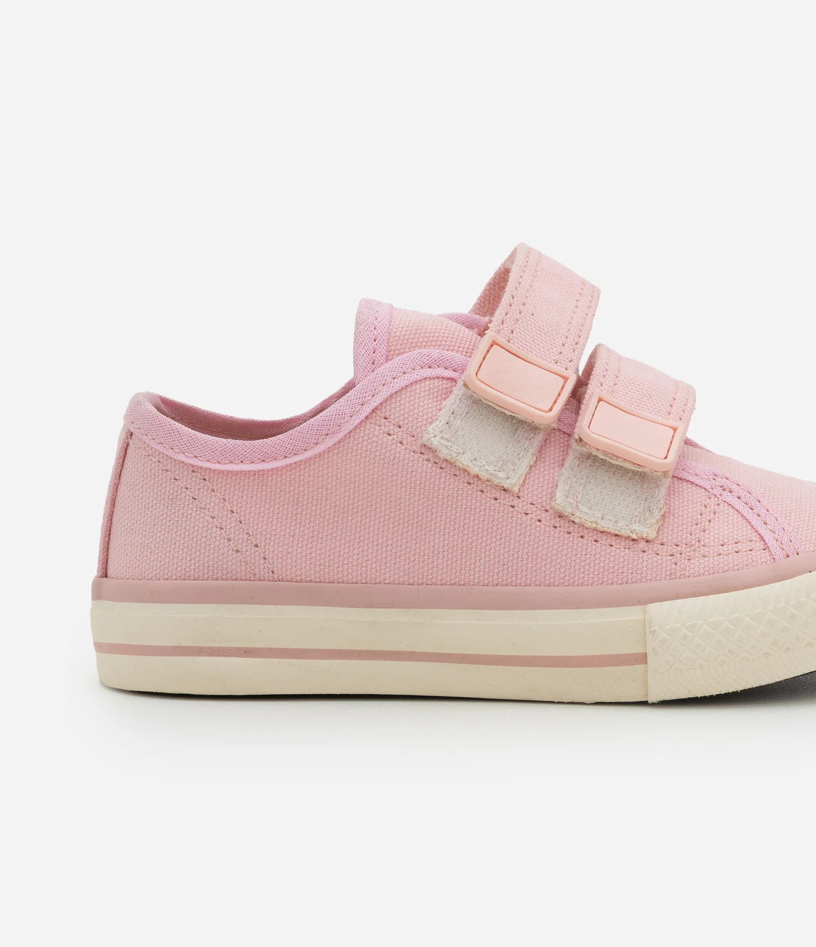 Tênis Casual Infantil com Tiras de Velcro - Tam20 ao 27 Rosa 4