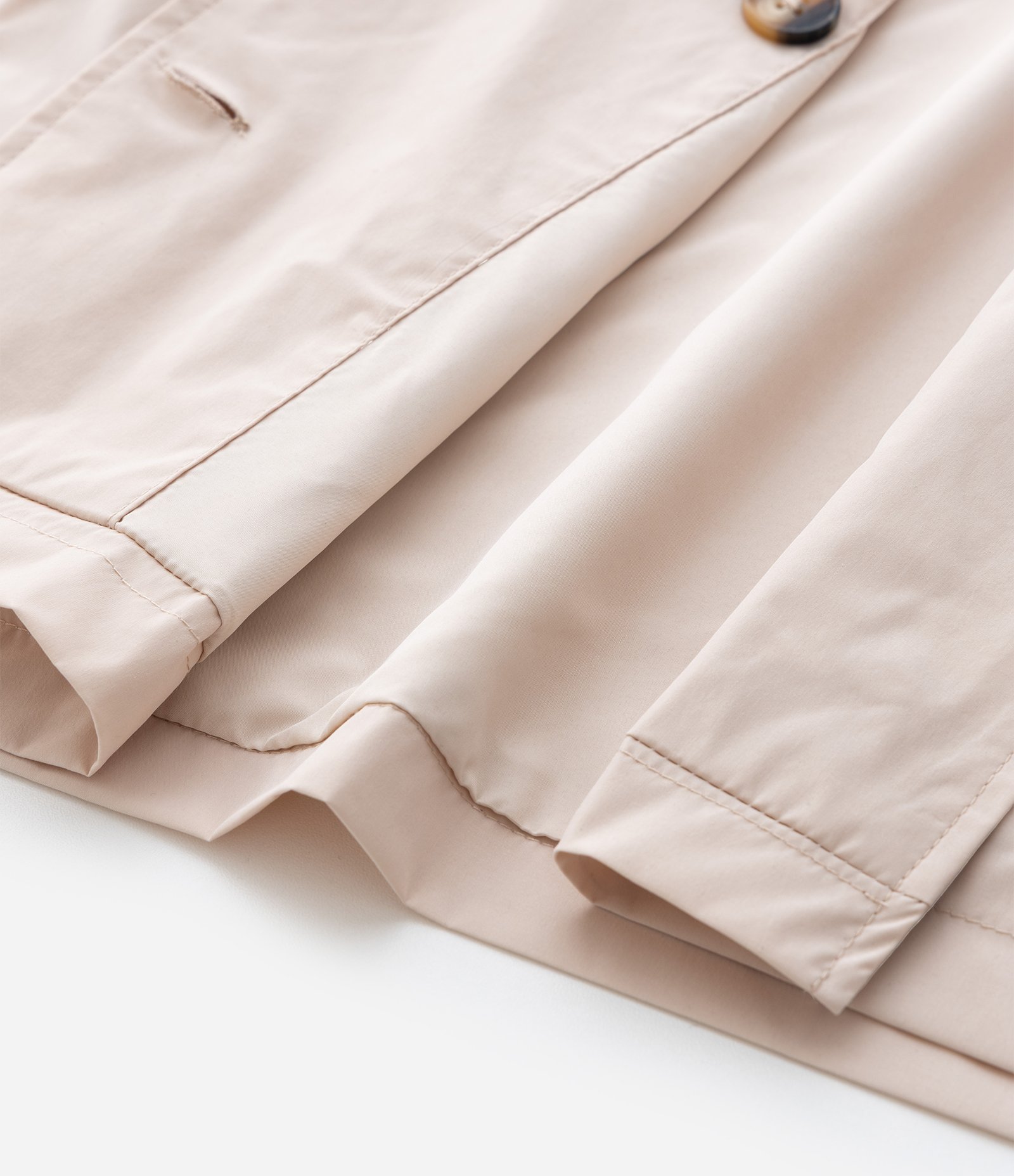 Jaqueta Infantil em Alfaiataria com Botões Frontais – Tam 5 a 14 Anos Bege Claro 4