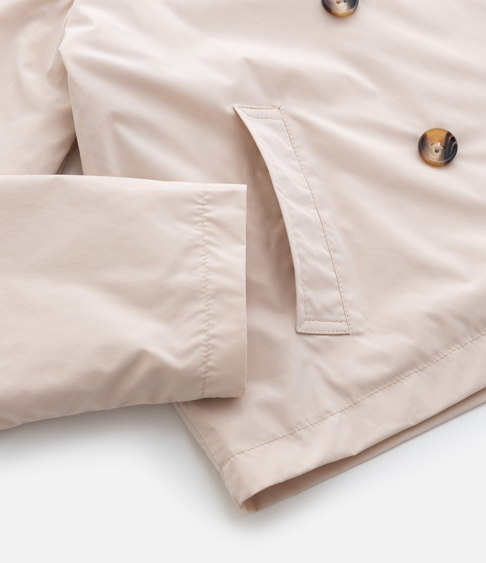 Jaqueta Infantil em Alfaiataria com Botões Frontais – Tam 5 a 14 Anos Bege Claro 6