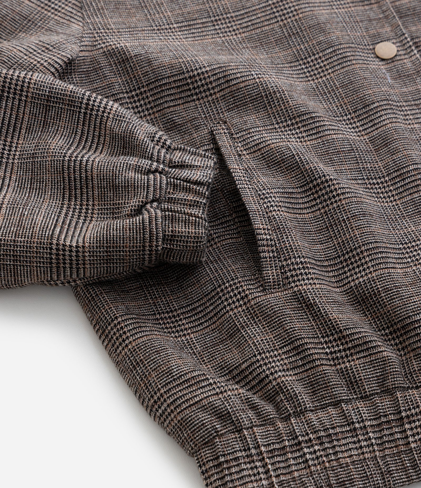 Jaqueta Infantil Bomber em Oxford Xadrez – Tam 5 a 14 Anos Marrom 4