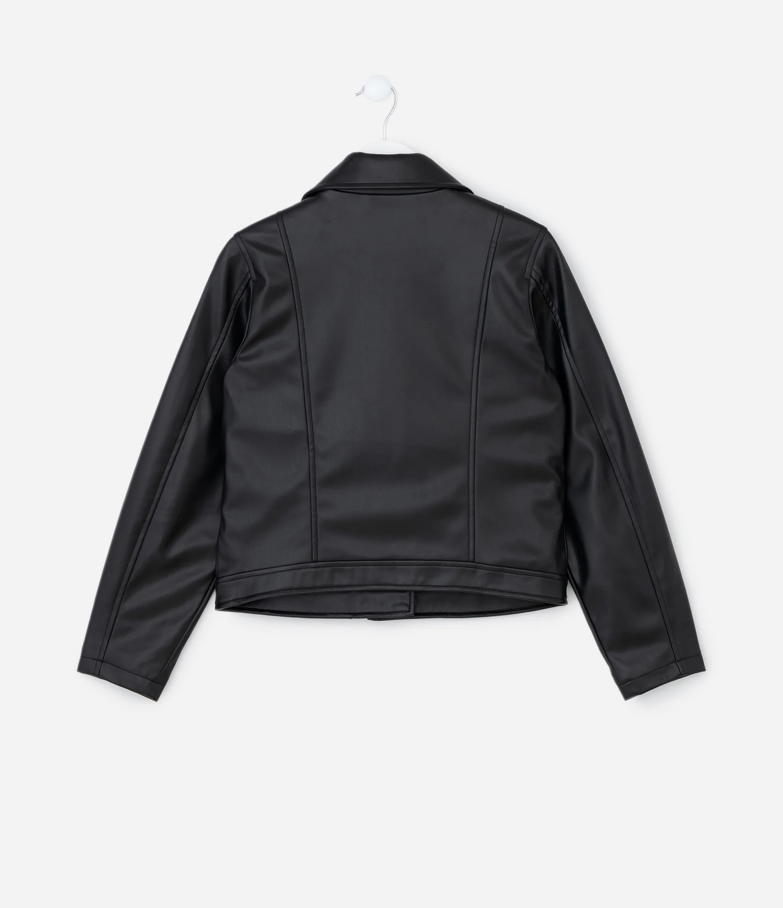 Jaqueta Infantil Biker com Zíper Assimétrico – Tam 5 a 14 Anos Preto 2