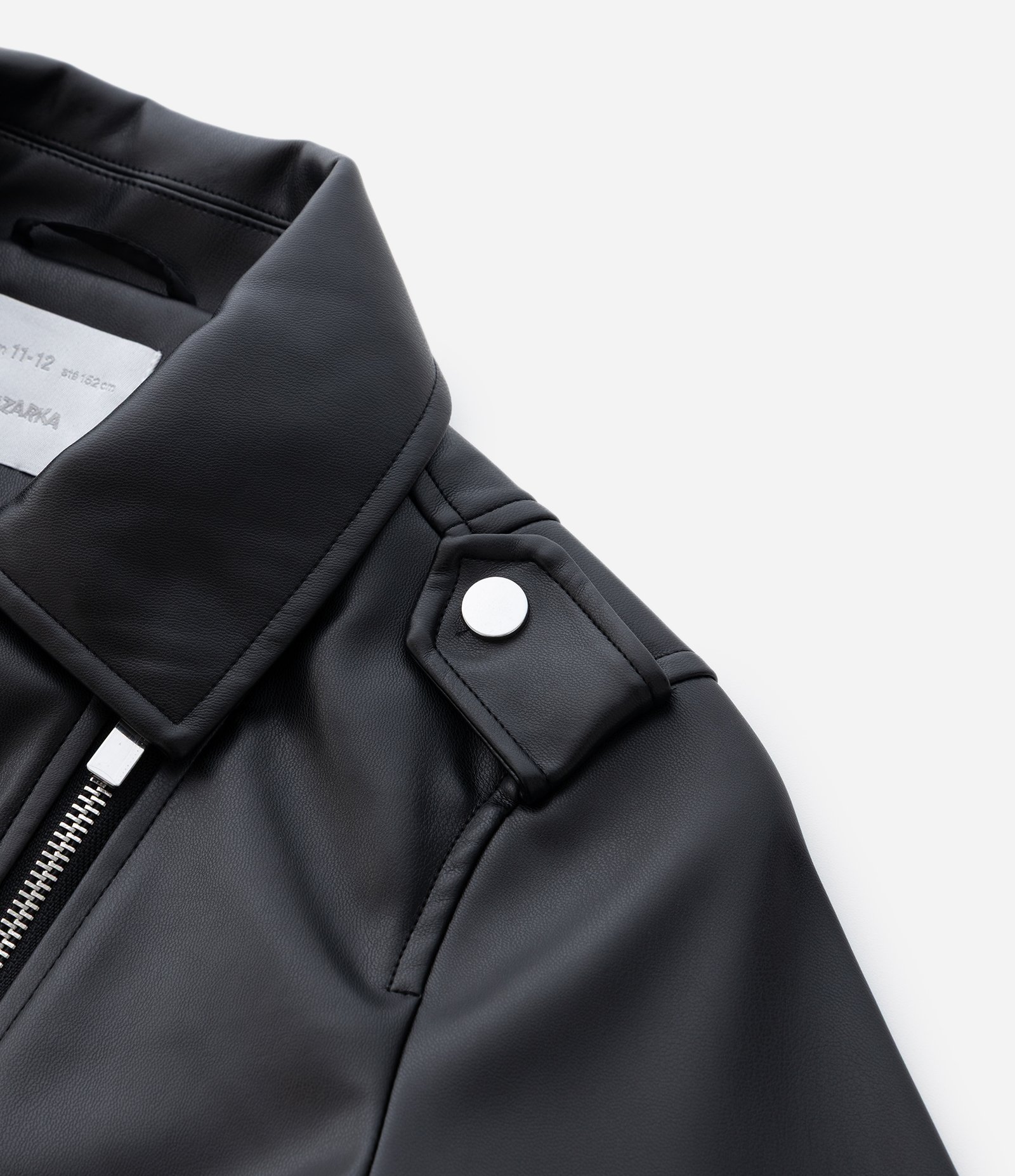 Jaqueta Infantil Biker com Zíper Assimétrico – Tam 5 a 14 Anos Preto 5