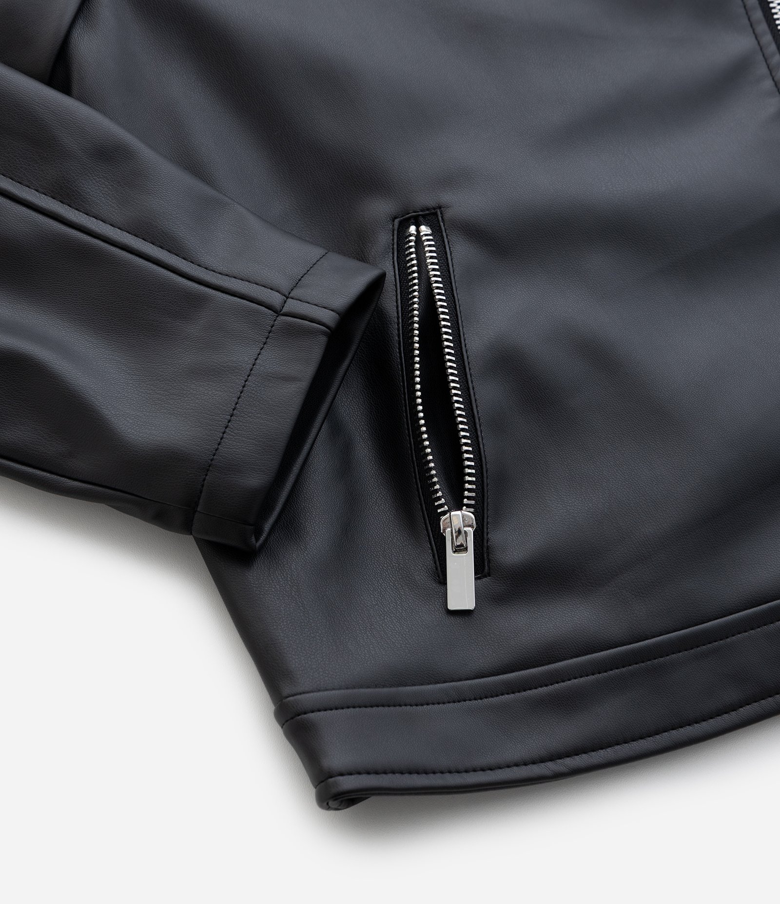 Jaqueta Infantil Biker com Zíper Assimétrico – Tam 5 a 14 Anos Preto 6