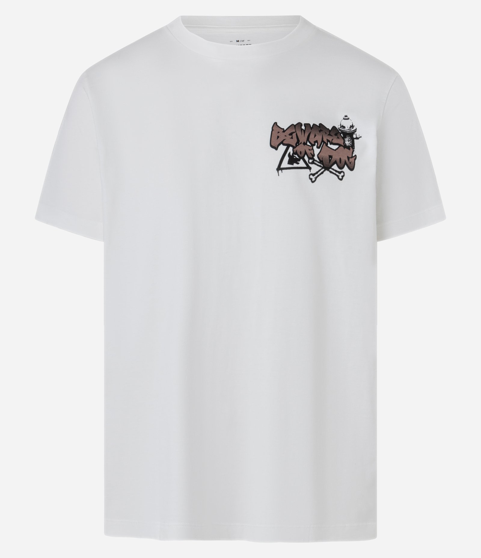 Camiseta Comfort em Algodão com Estampa Gangue de Vira Latas Branco 7