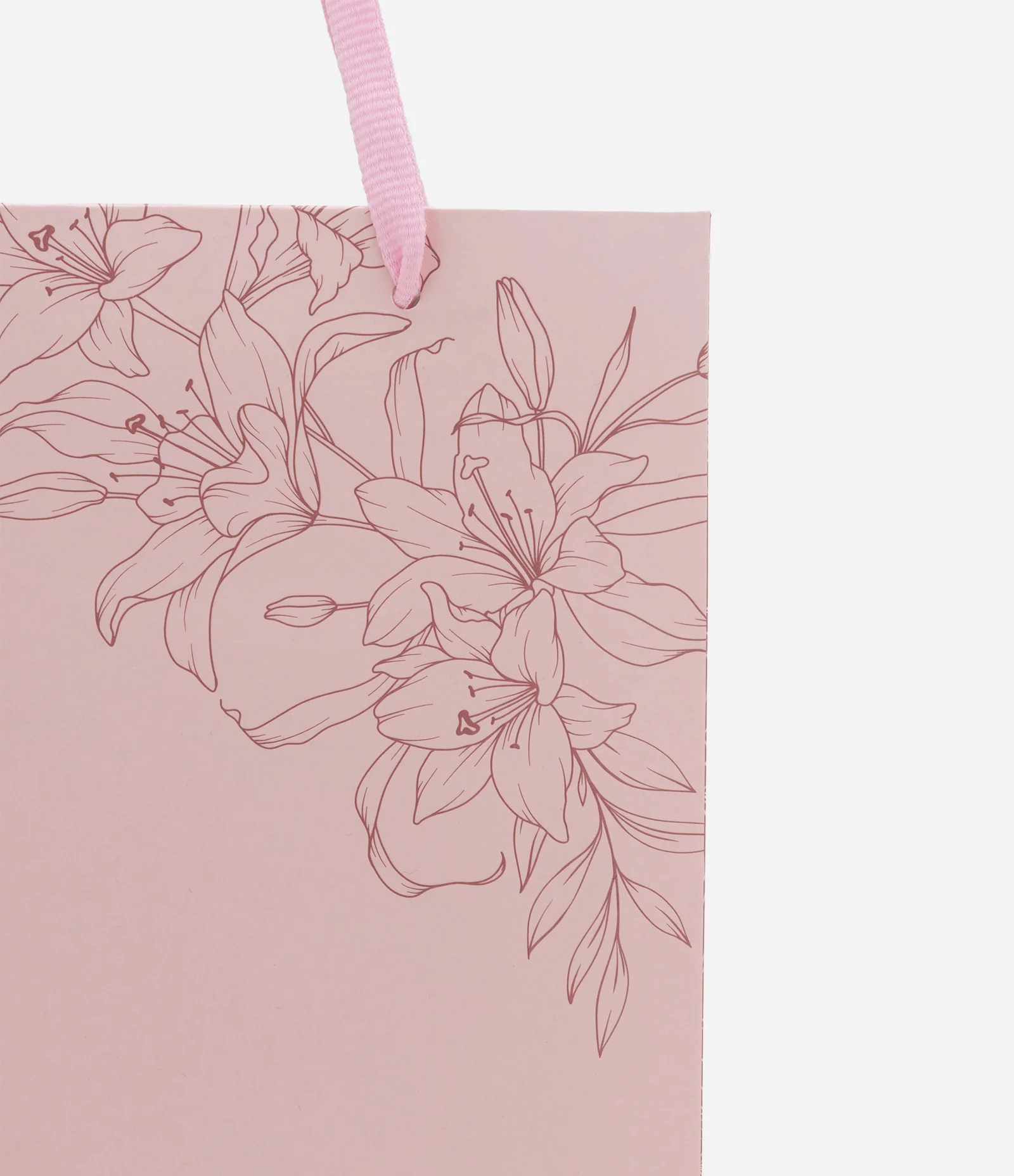 Embalagem de Presente Pequena com Estampa Floral Rosa 2