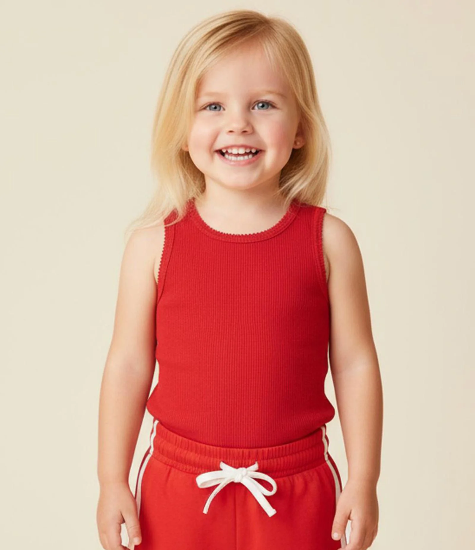 Regata Infantil em Ribana com Picueta nas Cavas - Tam 1 a 6 Anos Vermelho 1