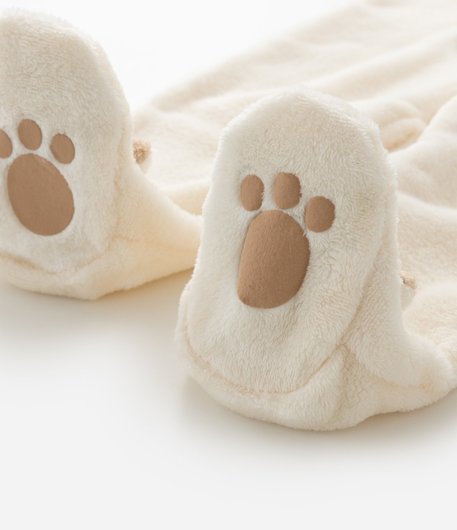 Macacão Infantil com Capuz e Bordado de Urso – Tam 0 a 18 Meses Off White 7