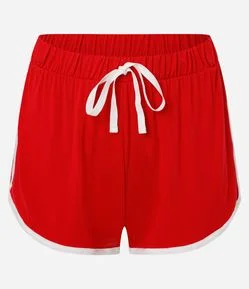 Pijama Short Doll em Viscolycra com Estampa Contrastante Wildcats