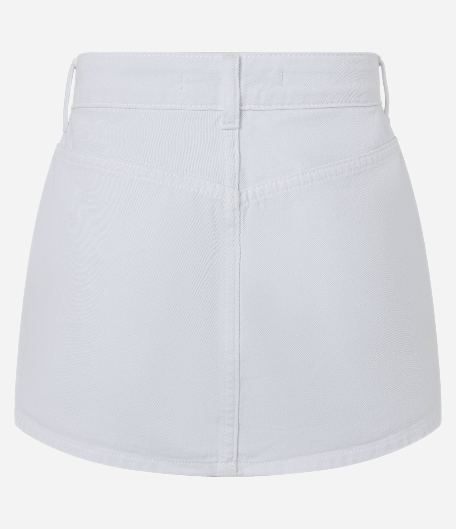 Short Saia em Jeans com Barra Nuvem e Bordado Vazado Branco 6