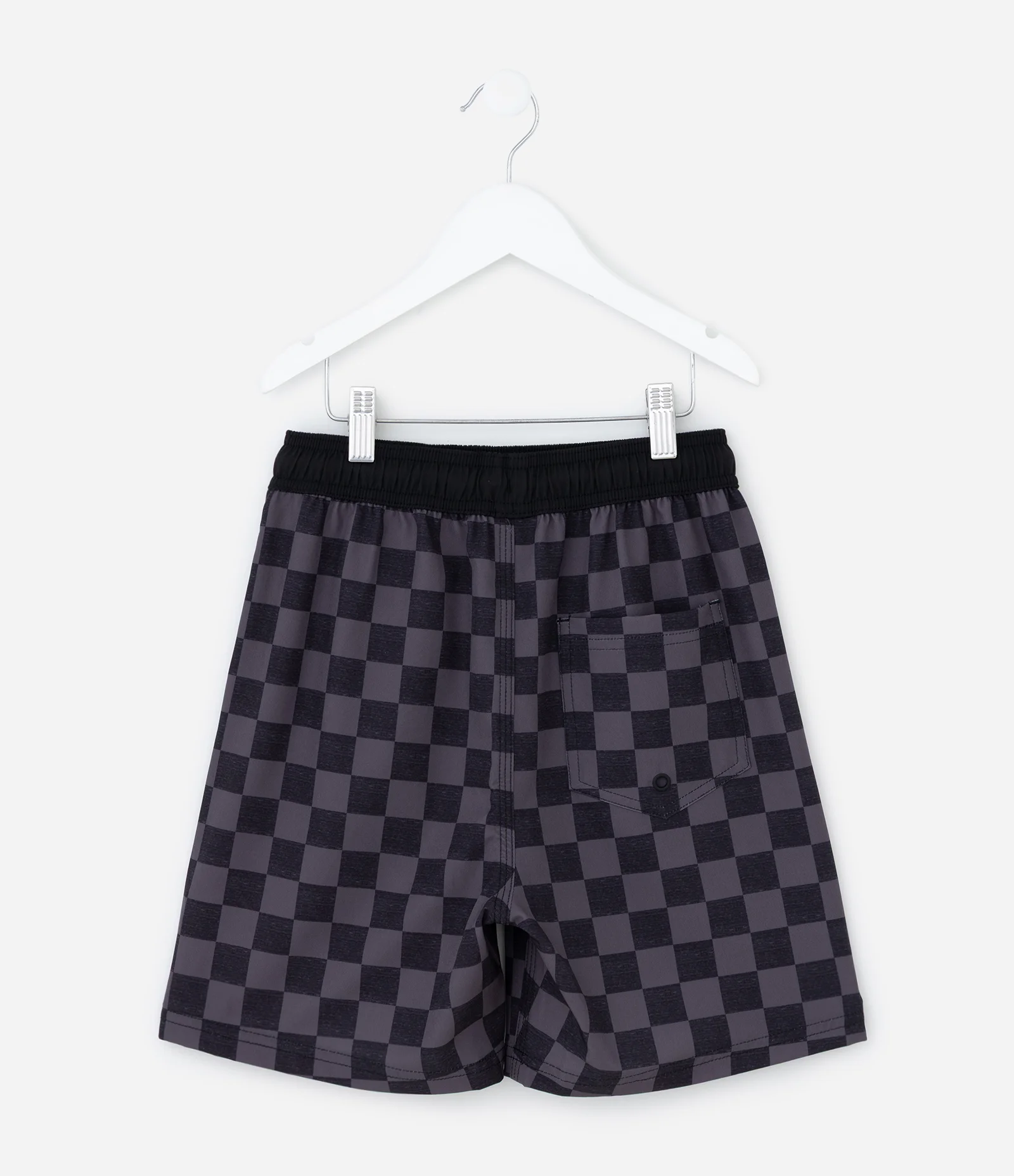 Bermuda Infantil com Estampa Hot Wheels Quadriculada - Tam 4 a 12 Anos Preto 2