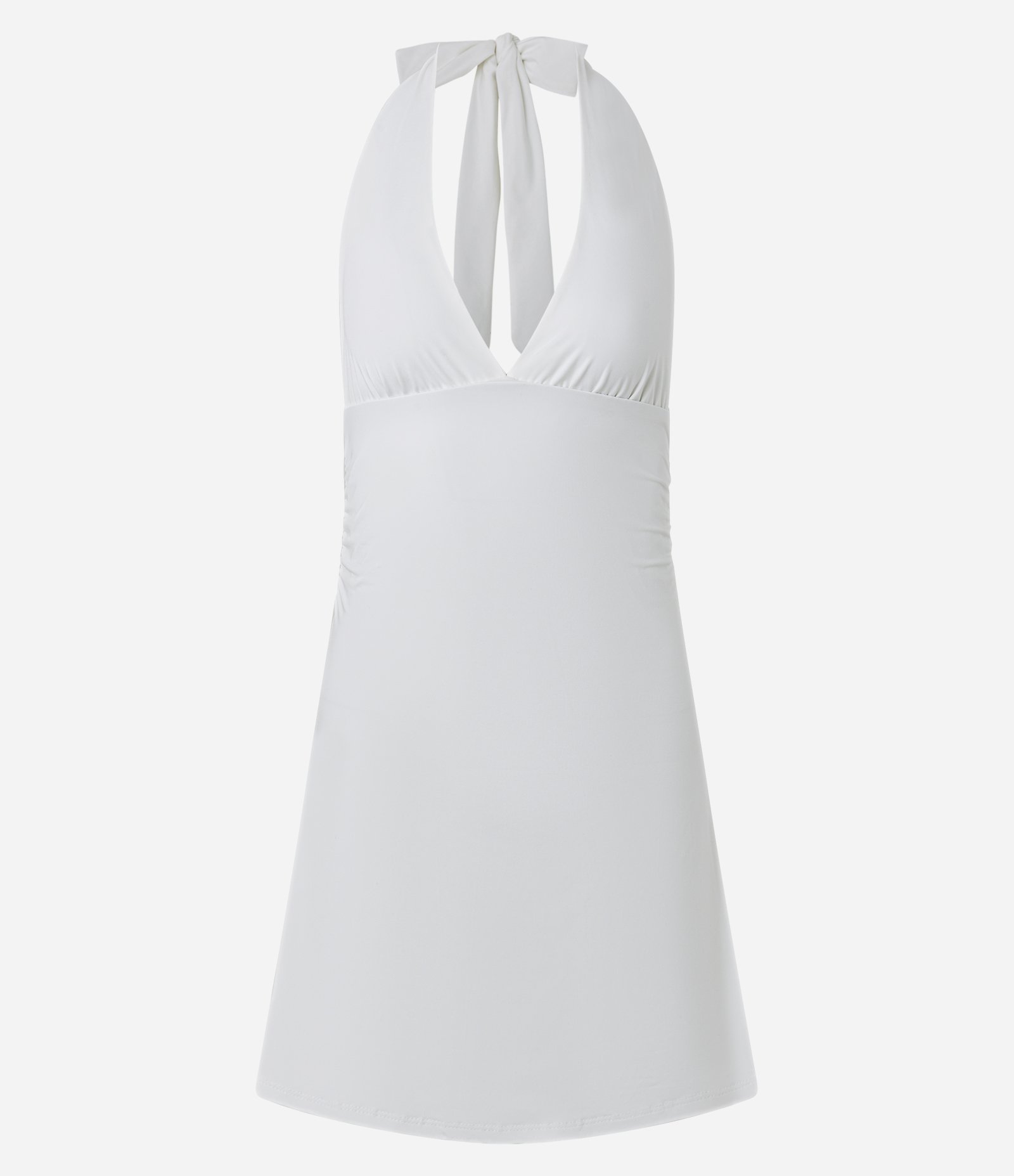 Vestido Frente Única com Amarração Branco 5