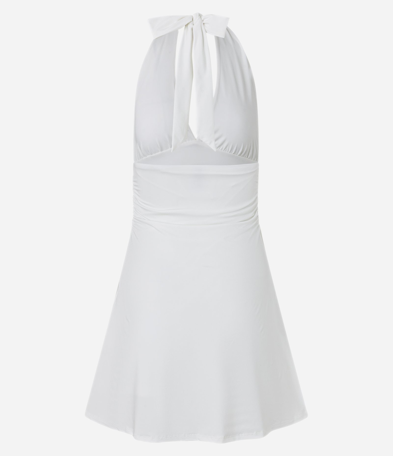 Vestido Frente Única com Amarração Branco 6