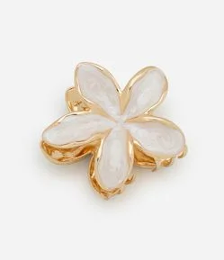 Piranha de Cabelo Formato de Flor Esmaltada