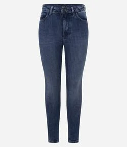 Calça Skinny em Jeans com Elastano