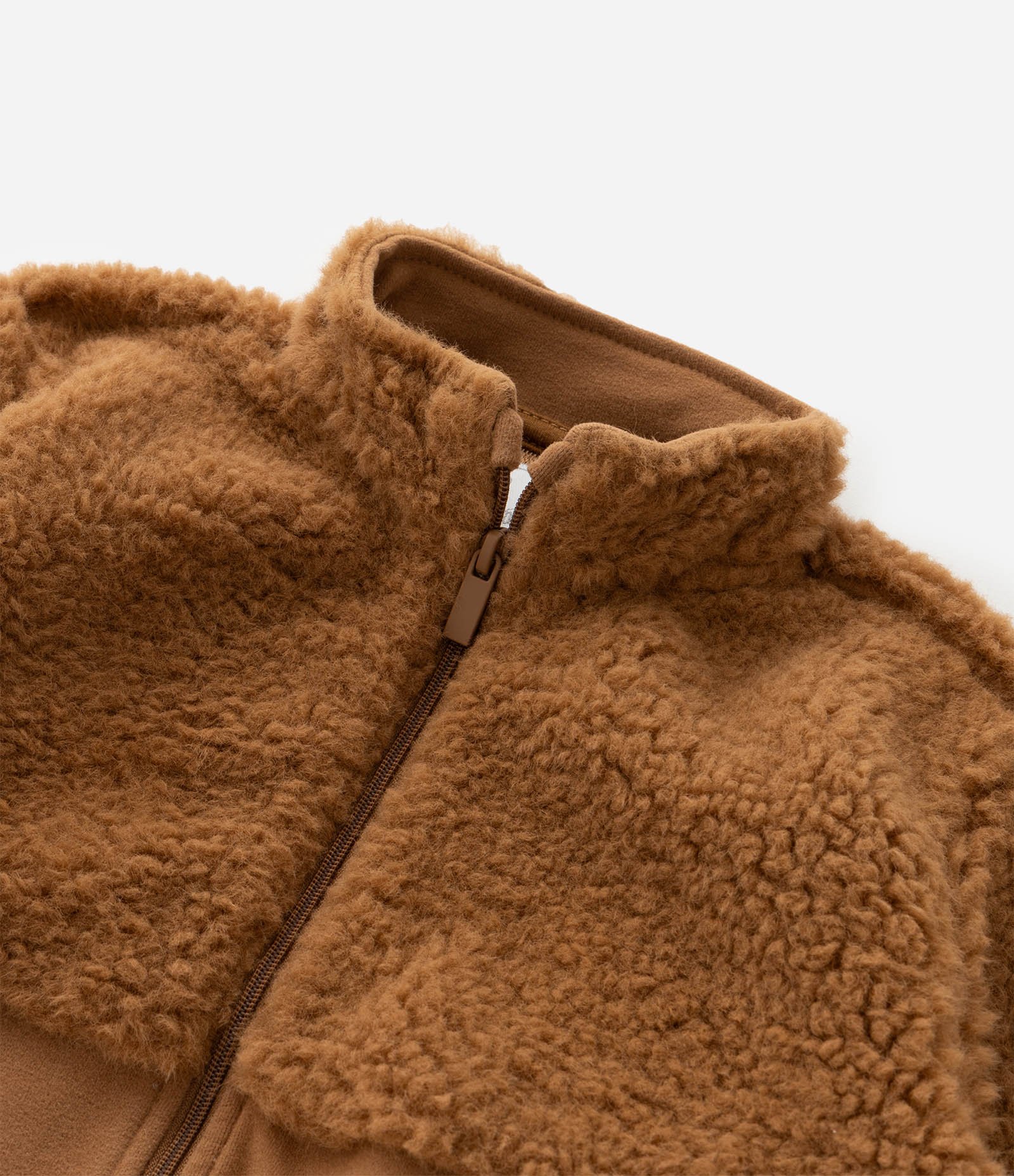 Conjunto Infantil com Jaqueta em Sherpa e Calça - Tam 1 a 5/6 Anos Marrom 12