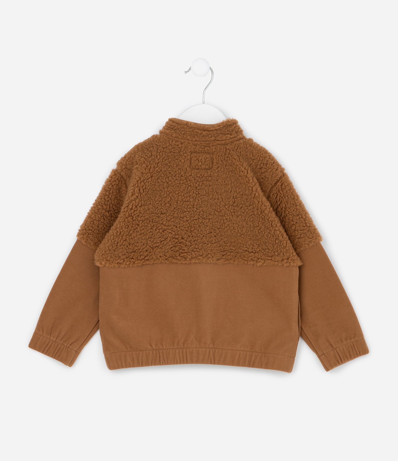 Conjunto Infantil com Jaqueta em Sherpa e Calça - Tam 1 a 5/6 Anos Marrom 3