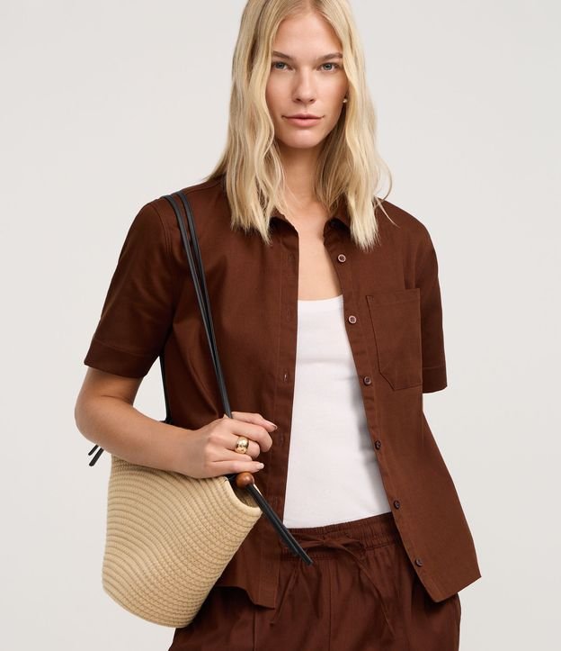 Cor: Marrom | Tamanho: P