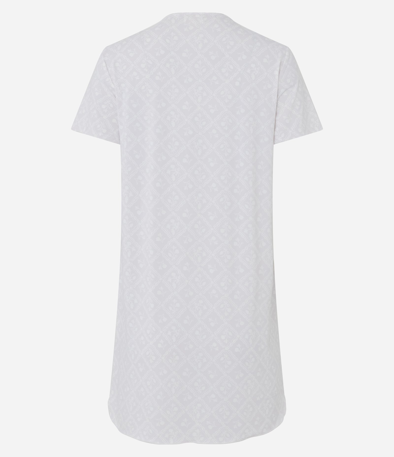 Camisola em Microfibra Floral com Renda no Decote Lilás 6