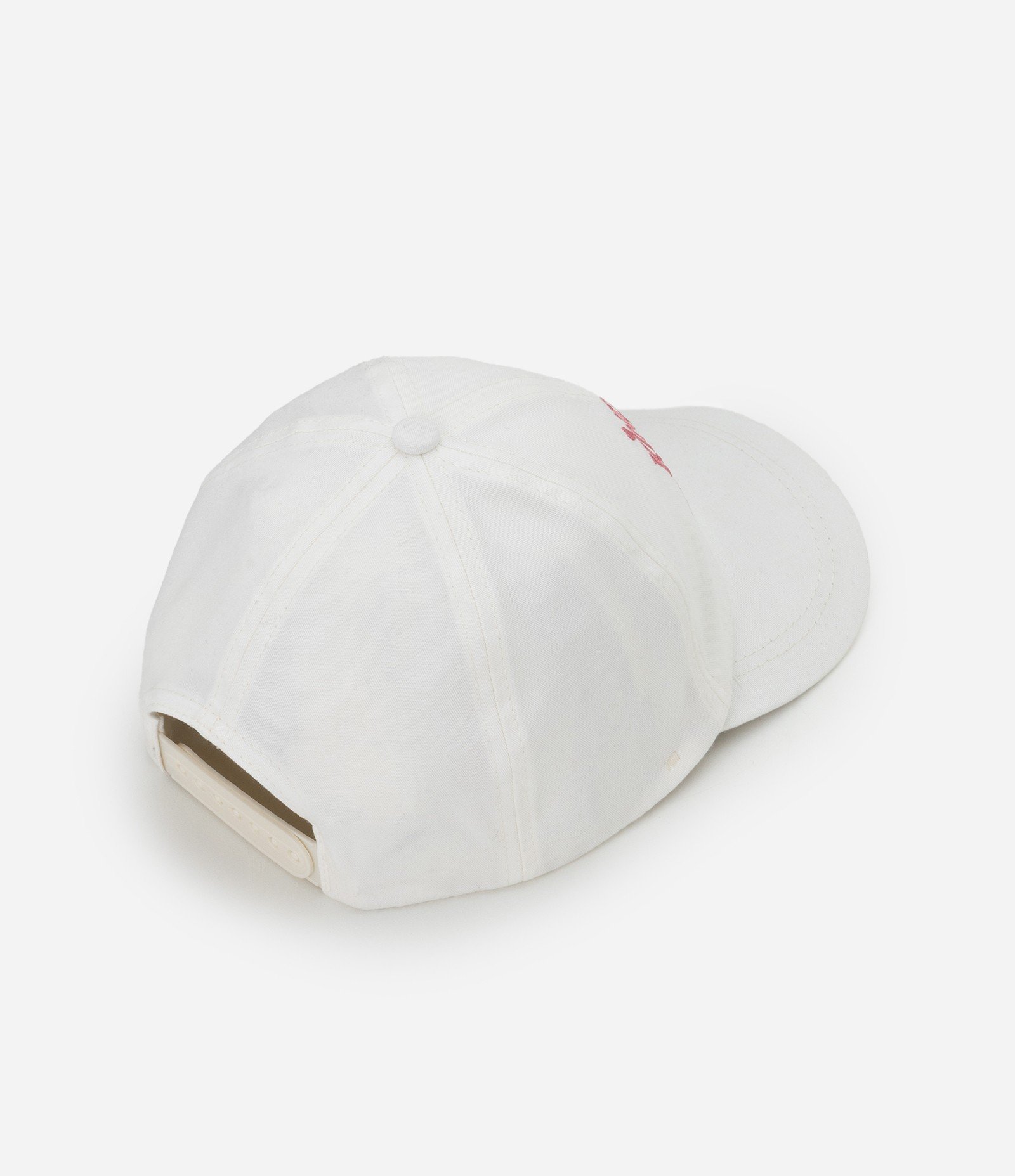 Boné Infantil Aba Curva com Bordado de Urso - Tam U Off White 2