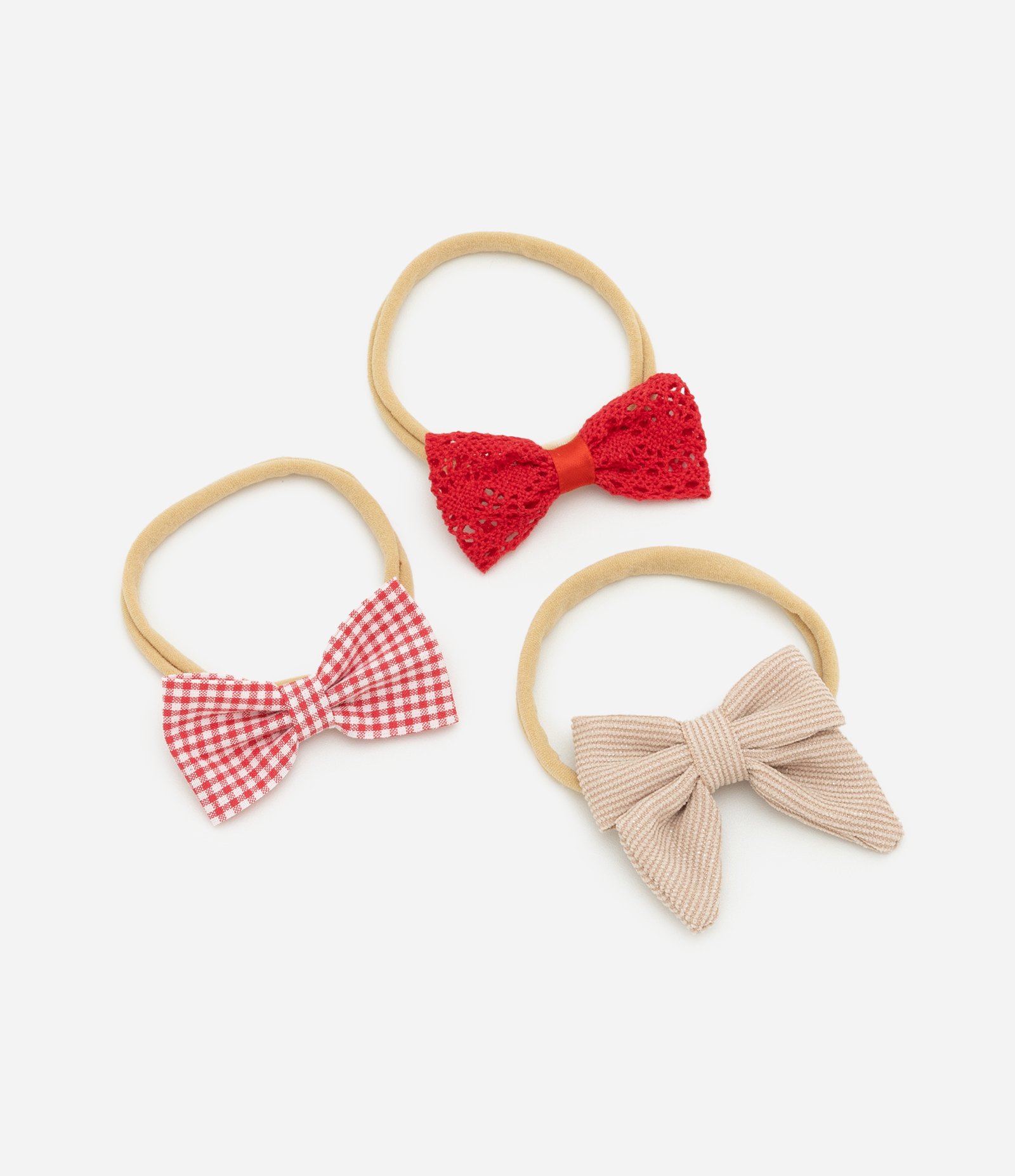 Kit 03 Faixas de Cabelo - Tam Único Multicores 1