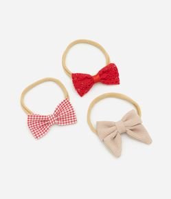 Kit 03 Faixas de Cabelo - Tam Único