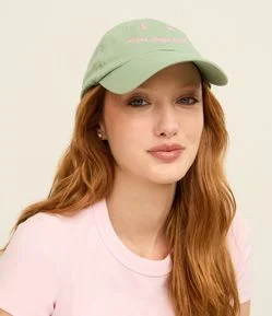 Boné Aba Curva em Sarja com Bordado Good Days Ahead