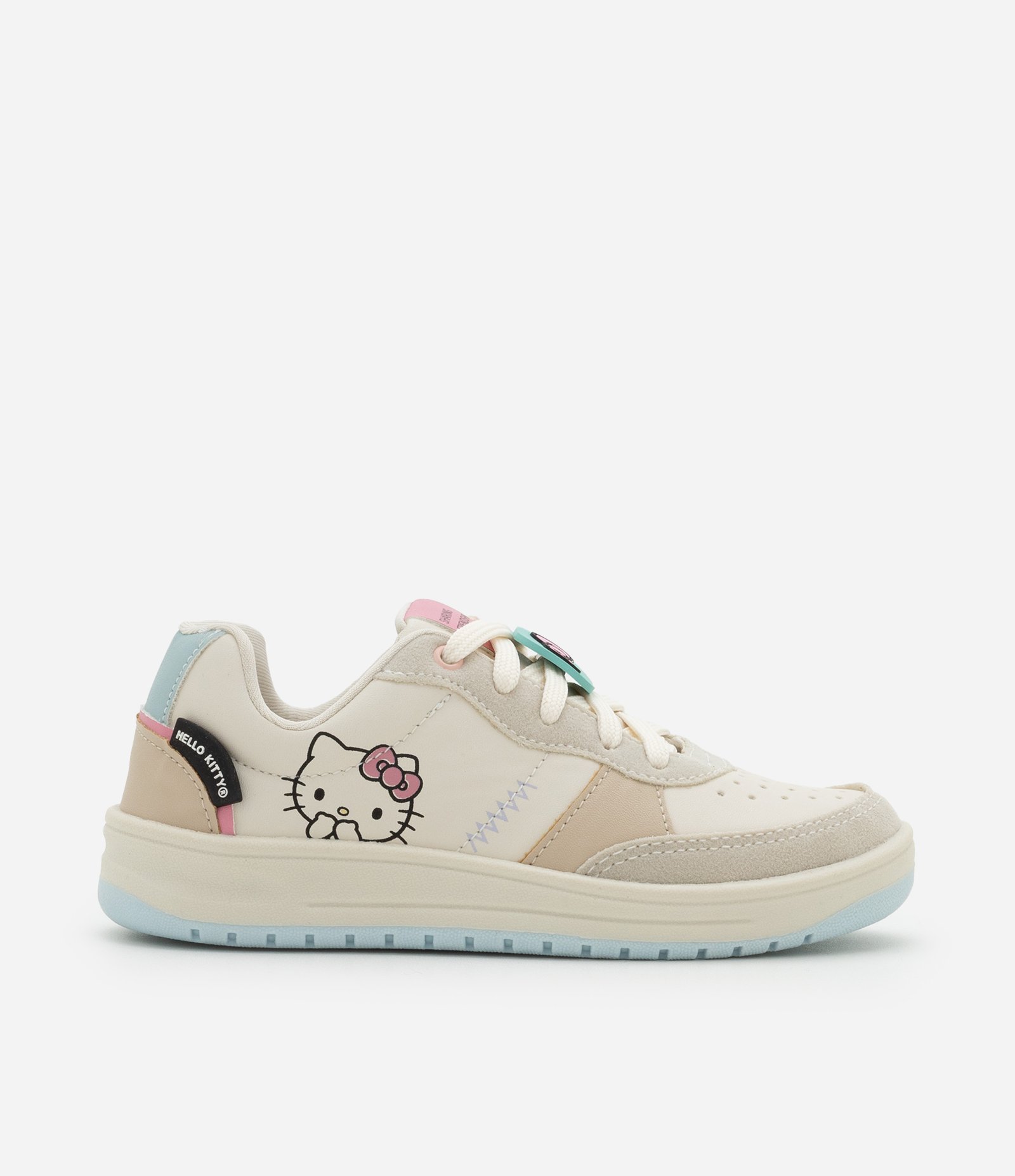 Tênis Infantil em PU com Estampa Hello Kitty - Tam 28 ao 34 Off White 6