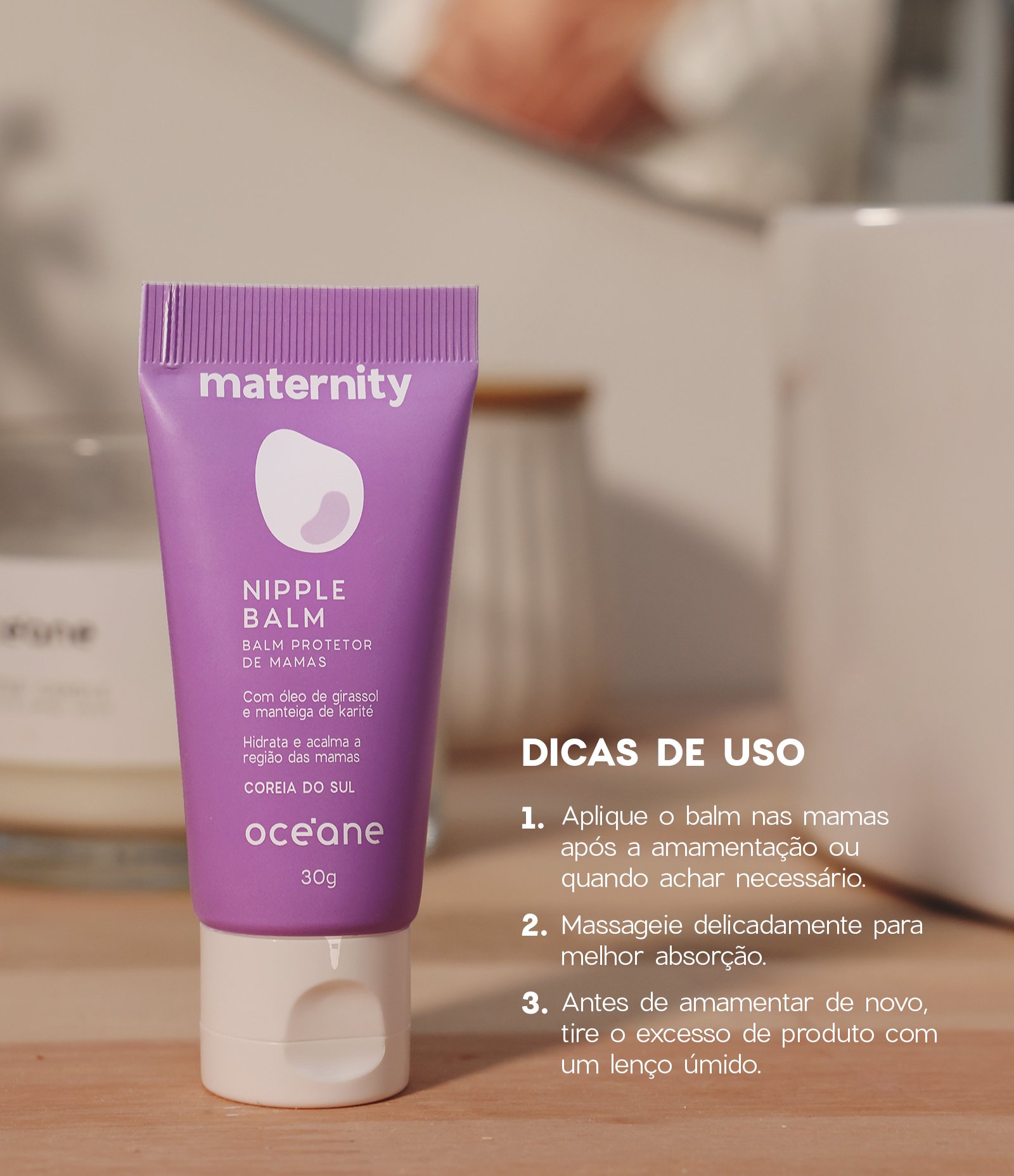 Protetor de Mamas Nipple Balm Maternity Oceane 30G 6