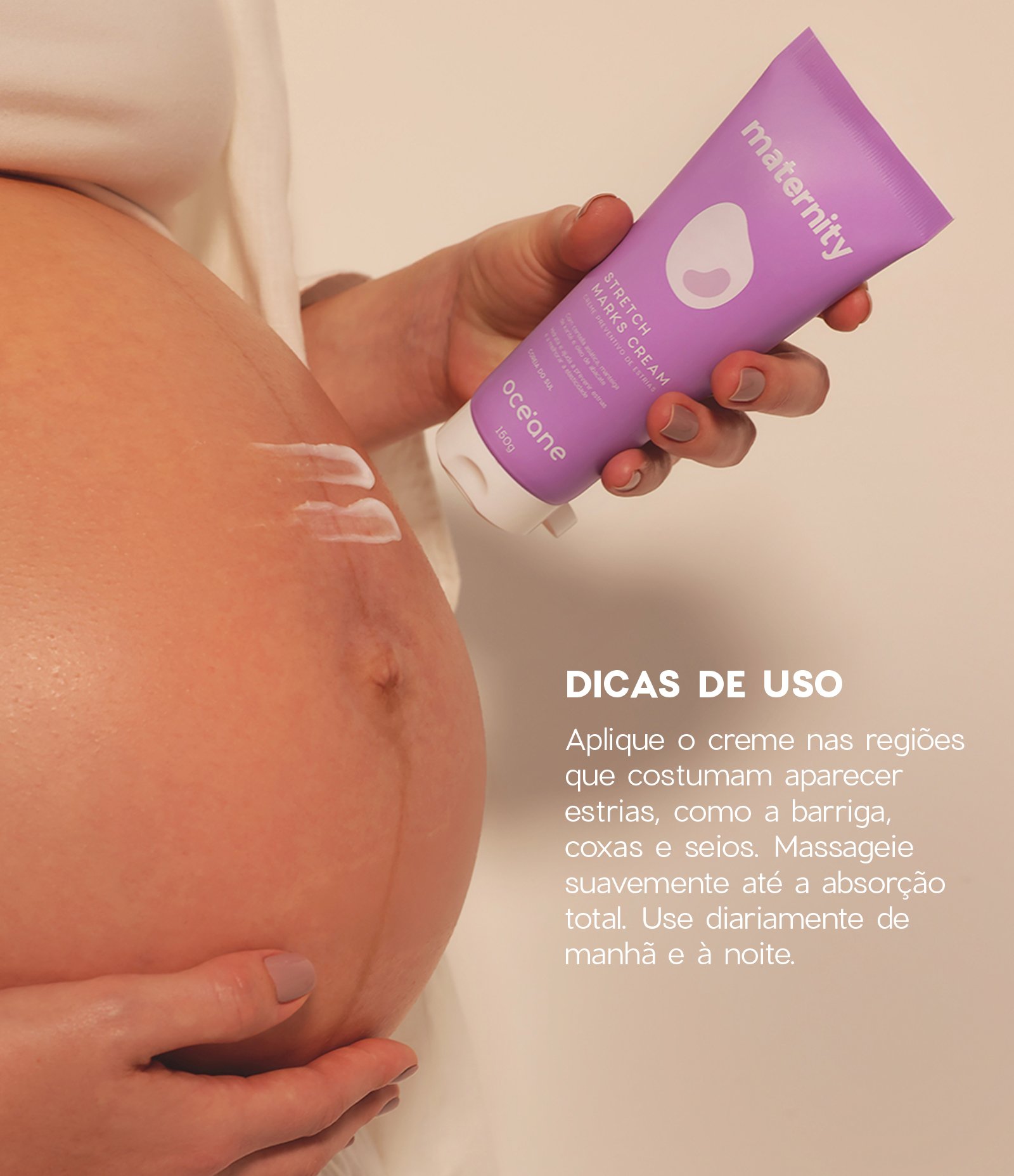 Creme Preventivo de Estrias Stretch Marks Cream Maternity Oceane 150g 6