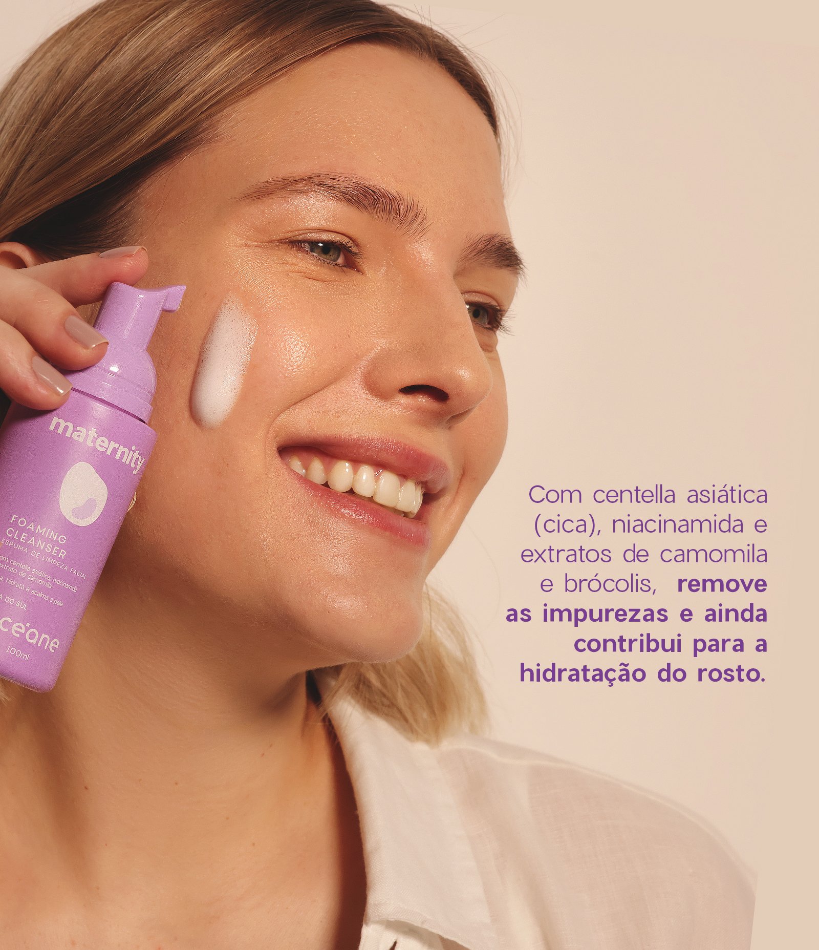 Espuma de Limpeza Facial Foaming Cleanser Maternity Oceane 100ml 4