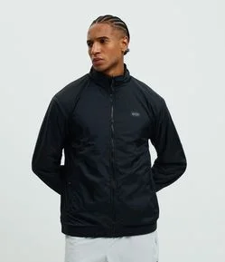 Jaqueta Reversível com Fleece e Lettering