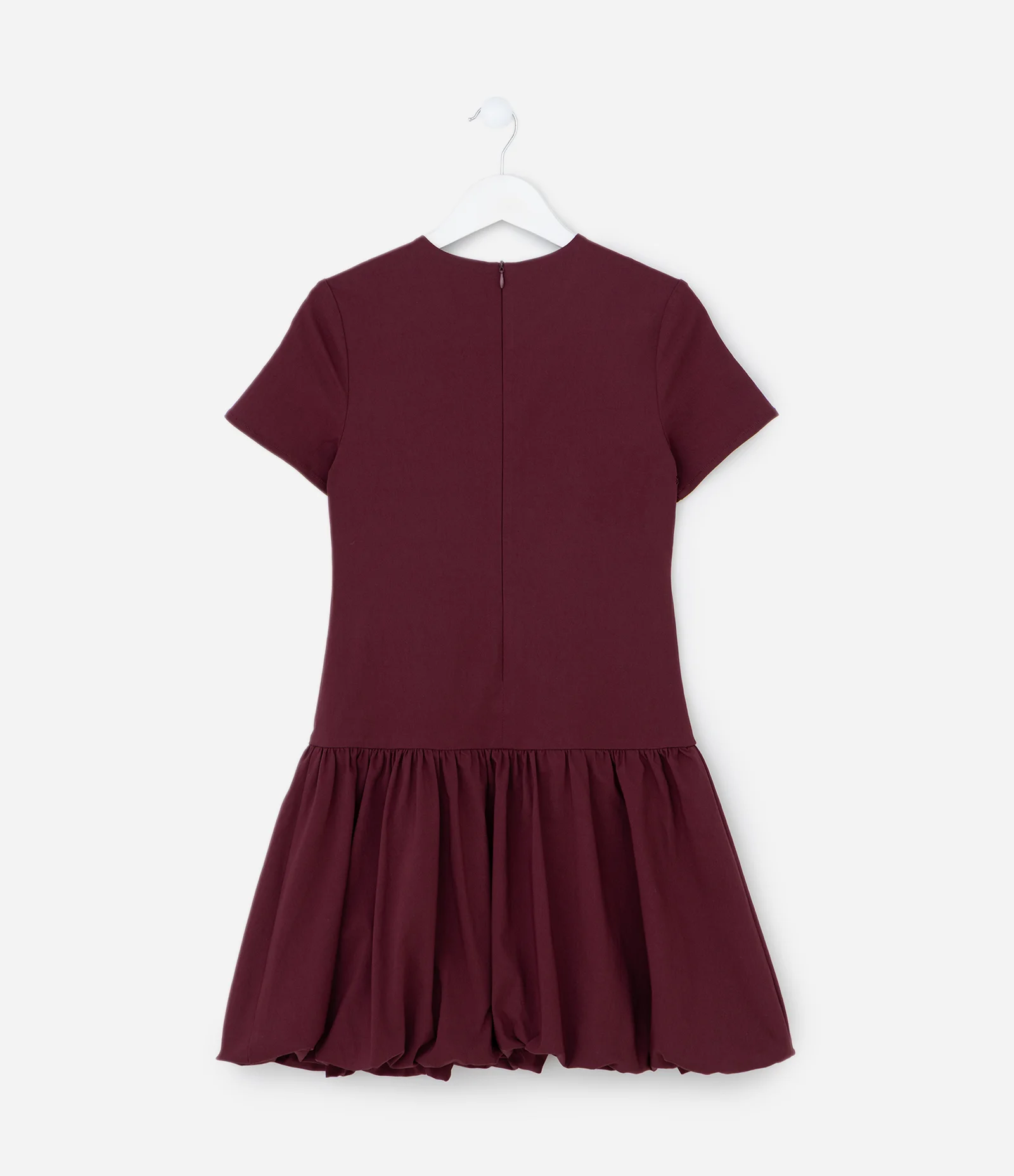 Vestido Infantil em Viscolinho com Saia Balonê – Tam 5 a 14 Anos Vinho 3