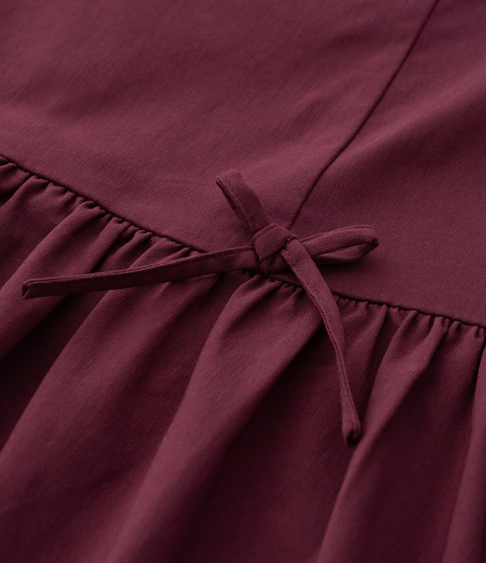 Vestido Infantil em Viscolinho com Saia Balonê – Tam 5 a 14 Anos Vinho 7