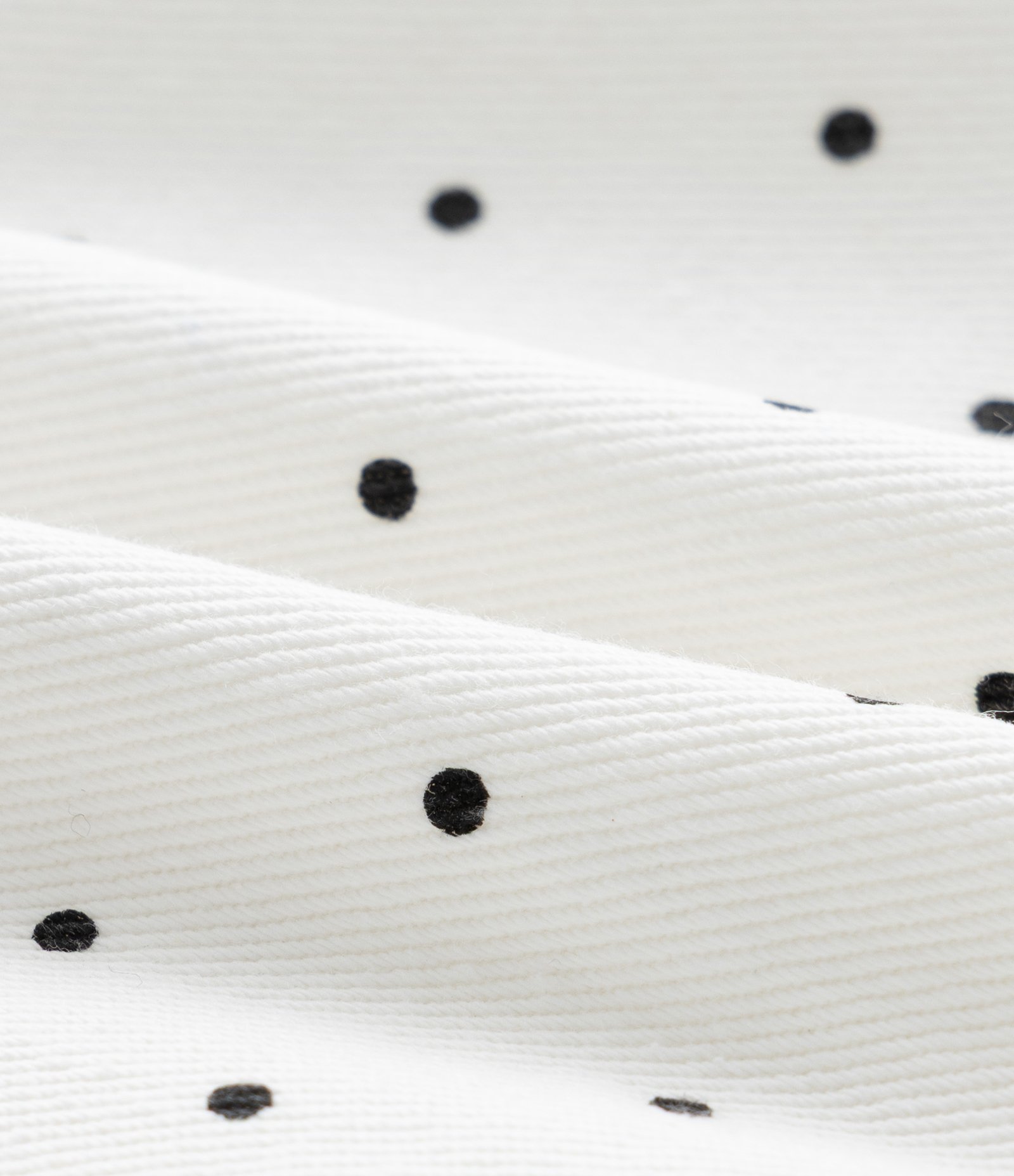 Blusa Bata Infantil em Sarja com Estampa Poá - Tam 7 a 16 Anos Branco 3