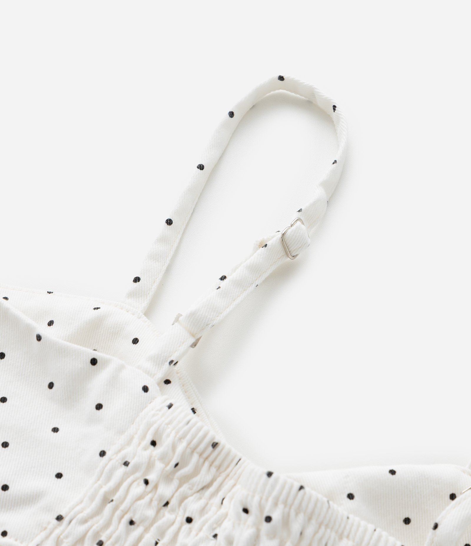 Blusa Bata Infantil em Sarja com Estampa Poá - Tam 7 a 16 Anos Branco 6