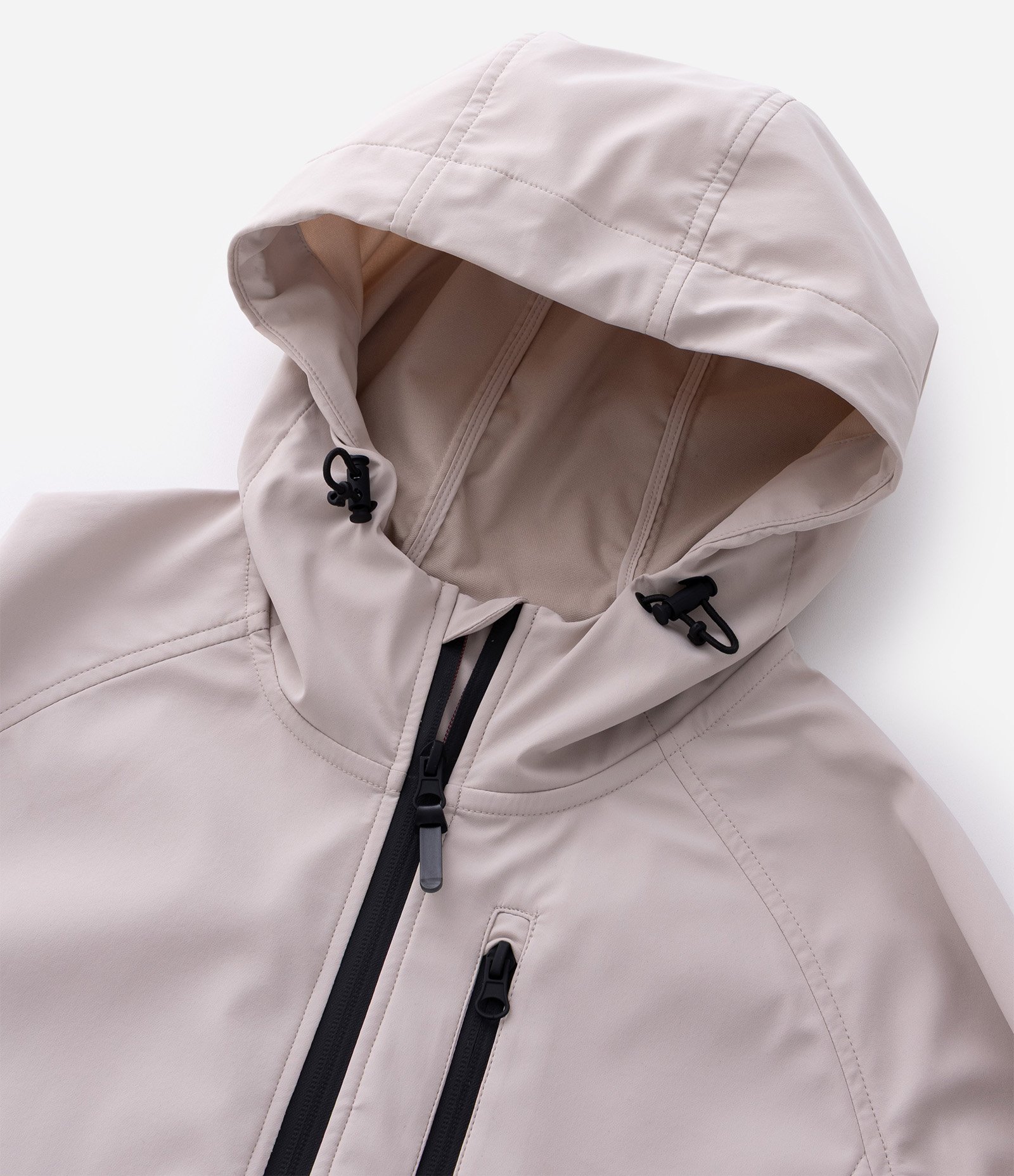 Jaqueta Esportiva Tecnológica Resistente à Água com Capuz Off White 12