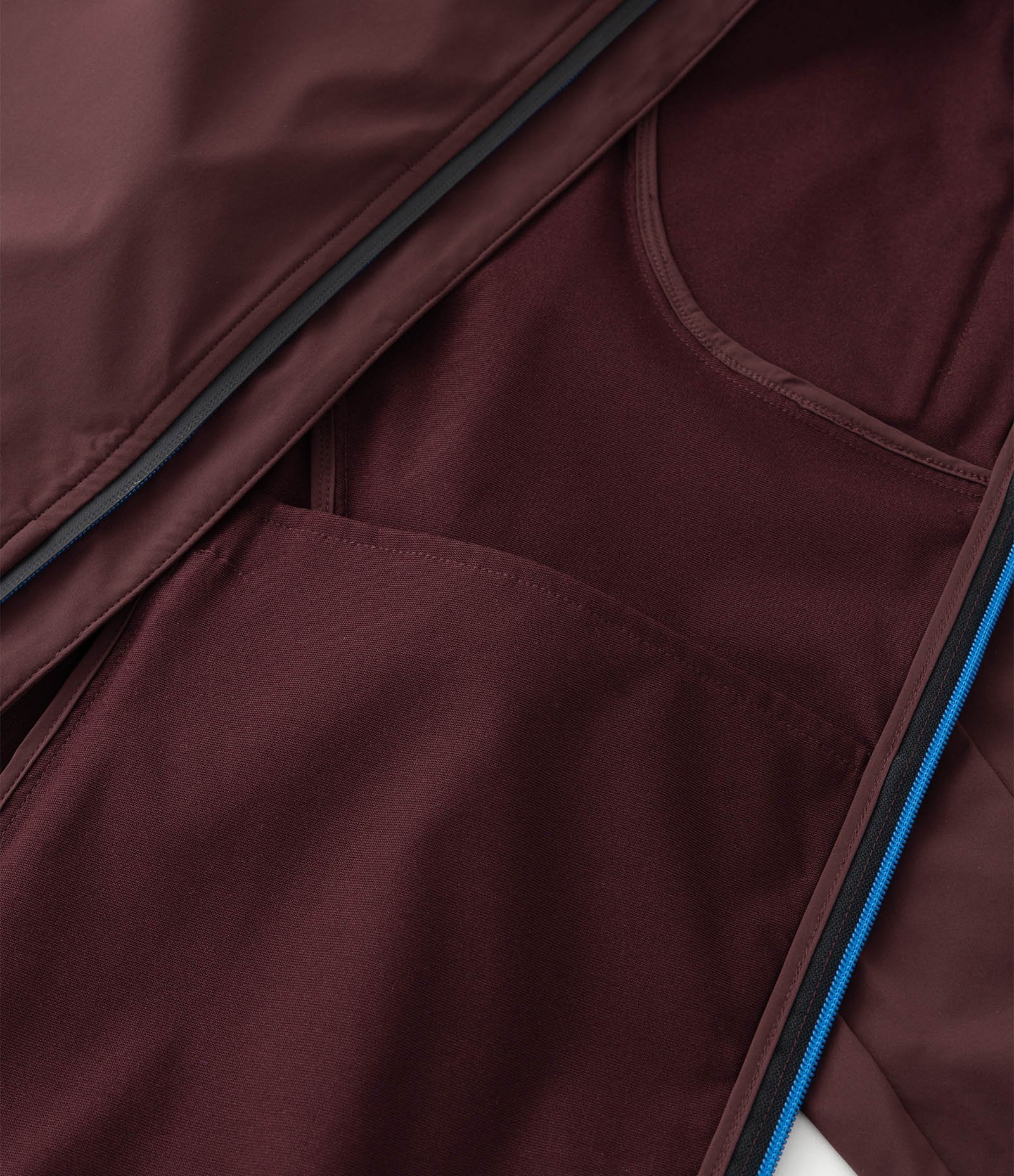 Jaqueta Esportiva Tecnológica Resistente à Água com Capuz Bordô 10