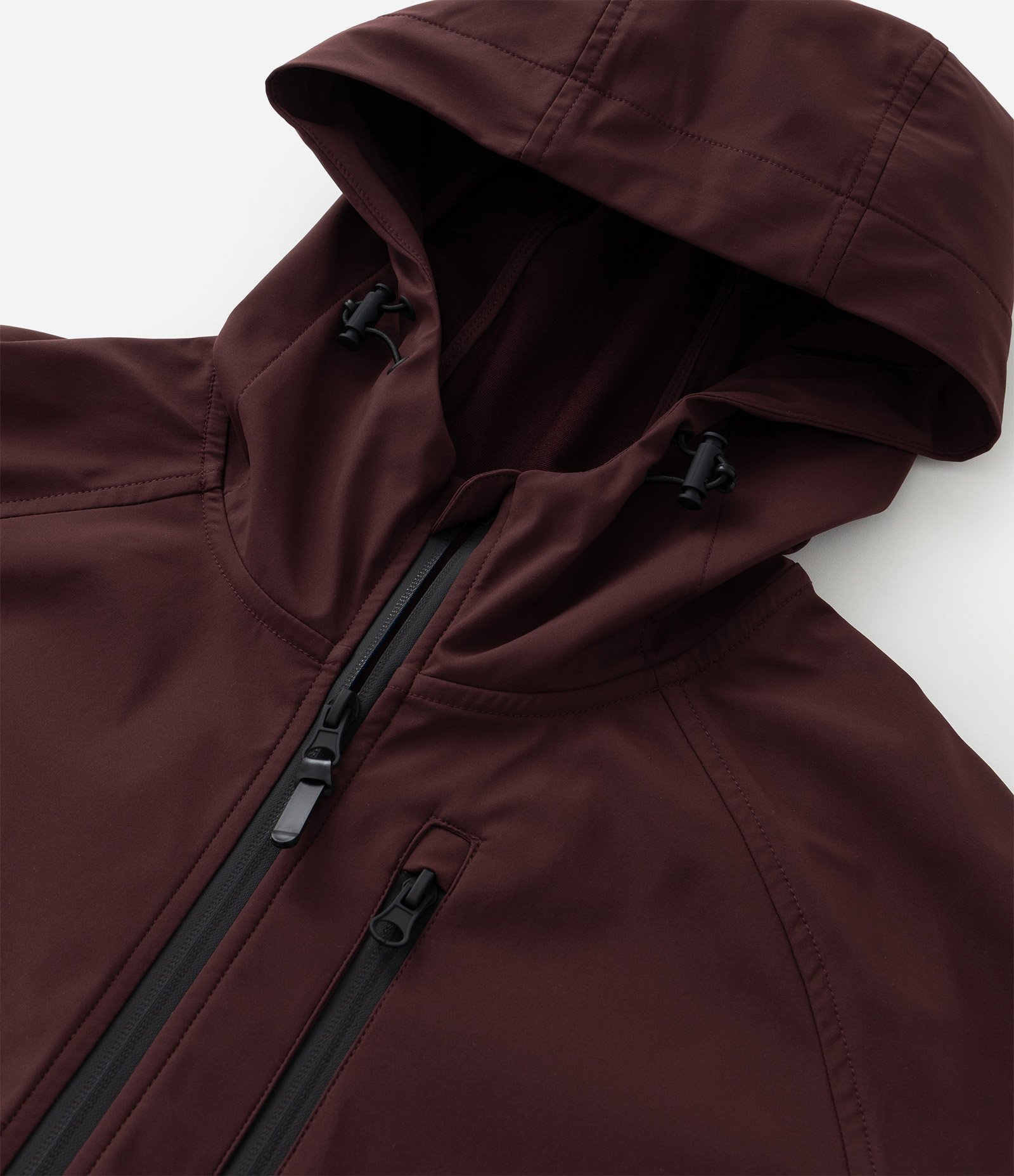 Jaqueta Esportiva Tecnológica Resistente à Água com Capuz Bordô 13