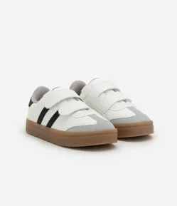 Tênis Infantil em PU com Listras - Tam 20 ao 27