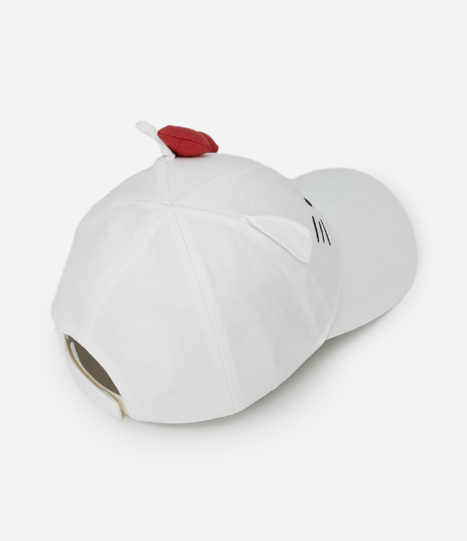 Boné Infantil em Algodão com Orelhinhas 3D Hello Kitty Branco 2