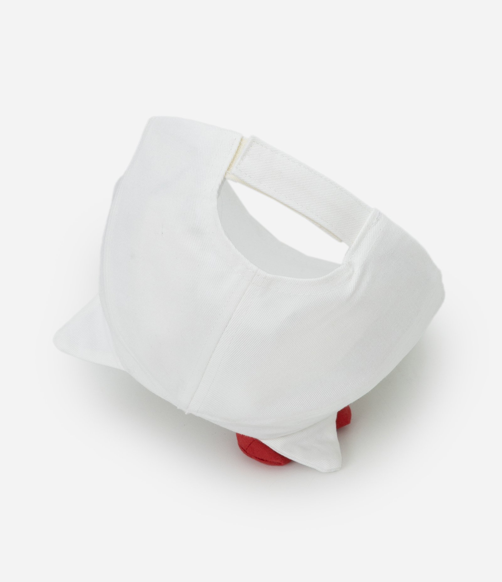 Boné Infantil em Algodão com Orelhinhas 3D Hello Kitty Branco 3