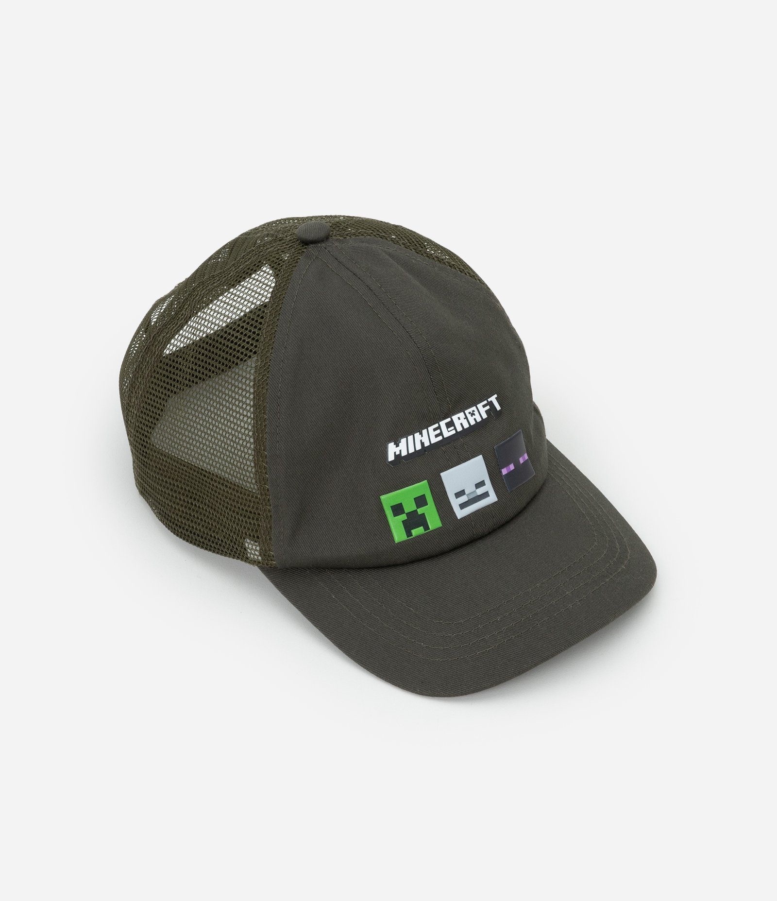 Boné Infantil com Personagens Minecraft – Tam U Verde Militar 1