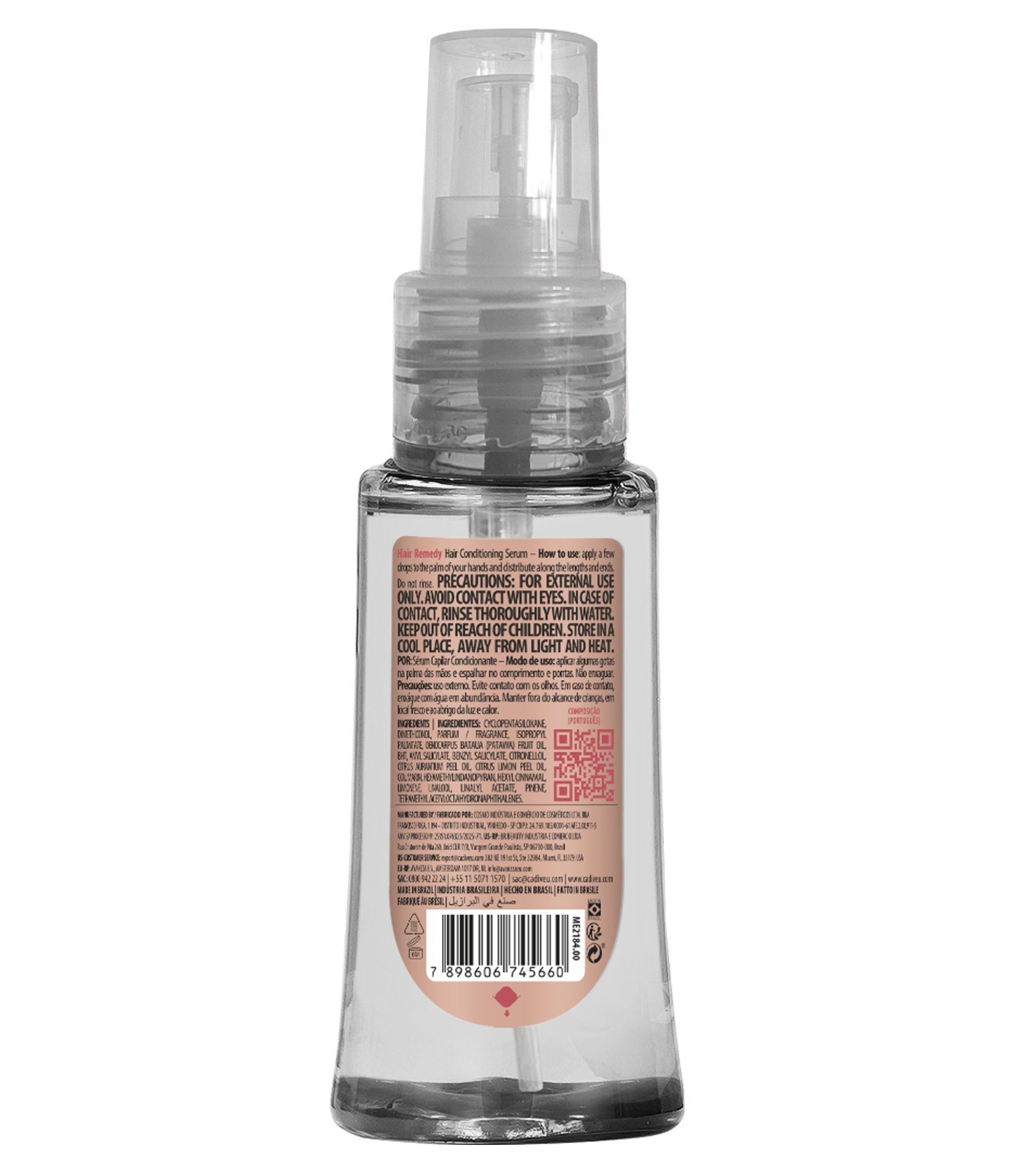 Oleo Capilar Condicionante Hair Remedy Cadiveu Essentials 65ml 2