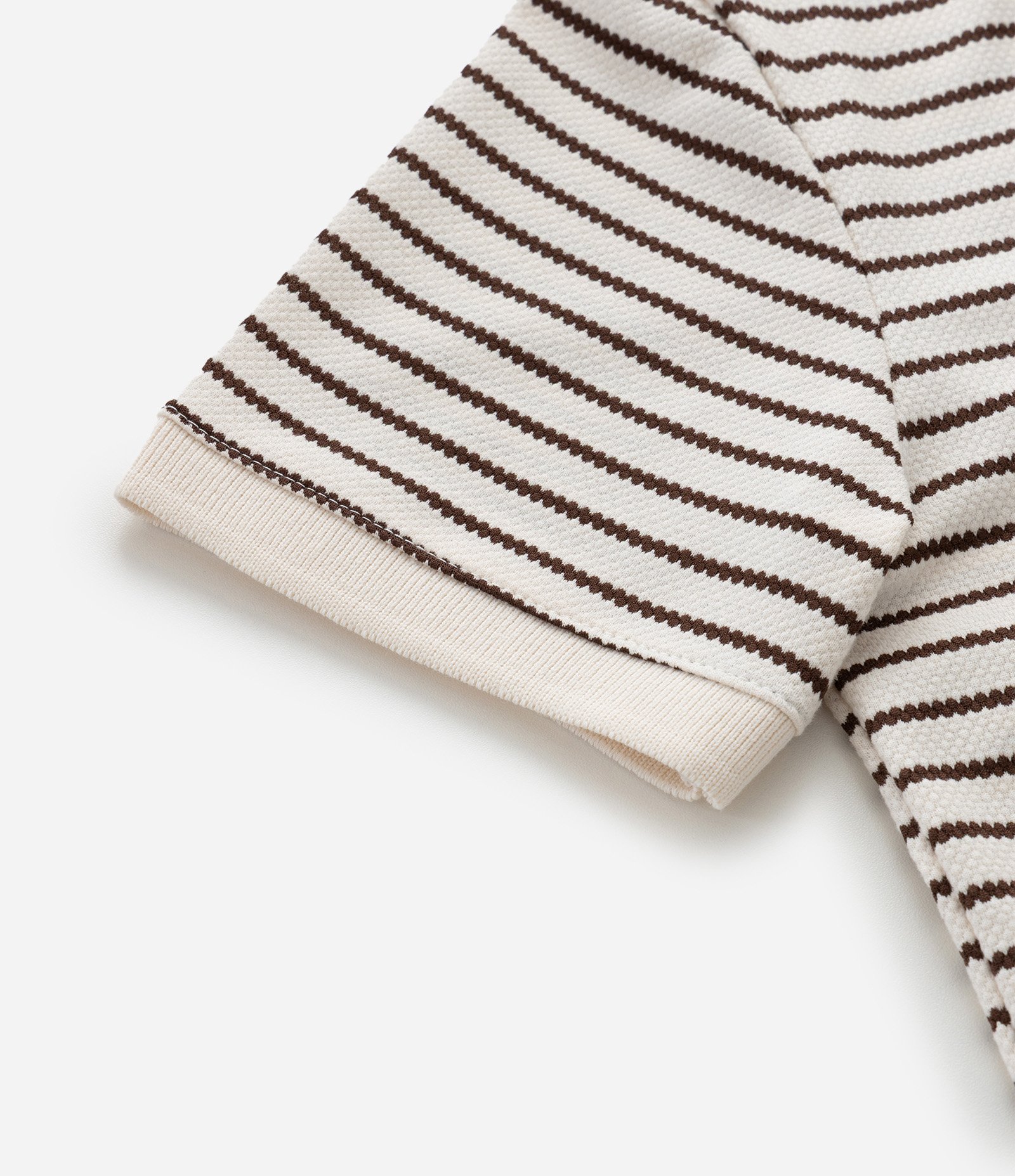 Camiseta Bowling Infantil Texturizada - Tam 5 a 14 Anos Bege 5