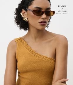 Óculos de Sol Redondo em Policarbonato