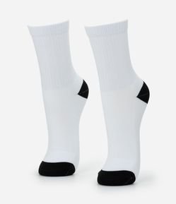 Meia Cano Médio Esportiva em Poliamida